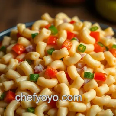 My Go-To Macaroni Salad Recipe: Sweet & Tangy! Recipe Card