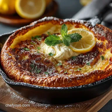 The Ultimate Puff Classic Lemon Sugar Dutch Baby Pancake Recipe Recipe Card