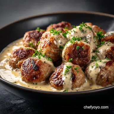 OldSchool Swedish Meatballs Recipe The Best K&ouml;ttbullar and Creamy Gravy Recipe Card