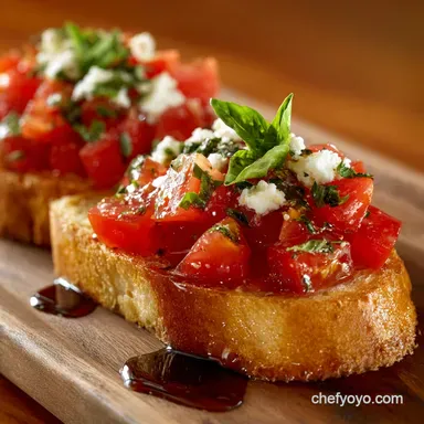 Bruschetta with Tomato and Basil: The Essential Classic Italian Antipasto Recipe Card