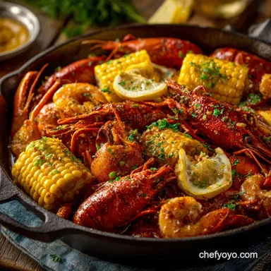 Seafood Boil Recipe: Spicy Lemon Butter Feast Recipe Card