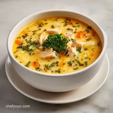 Comforting Chicken Potato Soup Recipe in 40 Min Recipe Card
