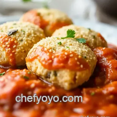 How to Make Delicious Cooked Crepinette with Savory Tomato Sauce Recipe Card