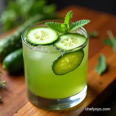 Cool as a Cucumber The Ultimate Cucumber Cooler Cocktail Recipe Card