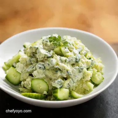 Cooling Cucumber Yogurt Salad Tzatzikis Posh Cousin Recipe Card