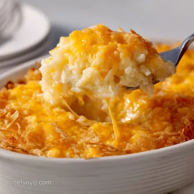 Cracker Barrel Hashbrown Casserole: Cheesy, Creamy Comfort Recipe Card
