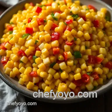 Easy Corn O'Brien: A Vibrant Side Dish Your Family Will Love Recipe Card