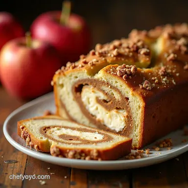 The Vicars Cottage Cheese Apple Loaf Cozy Fall Recipes Recipe Card