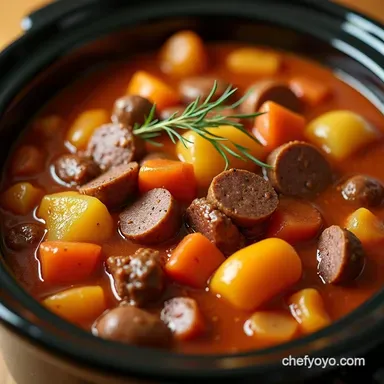 Cowboy Campfire Stew Easy Camping Crockpot Meal Recipe Card