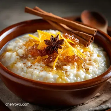 Arroz con Leche: The Ultimate Creamy Citrus Cinnamon Rice Pudding Recipe Card