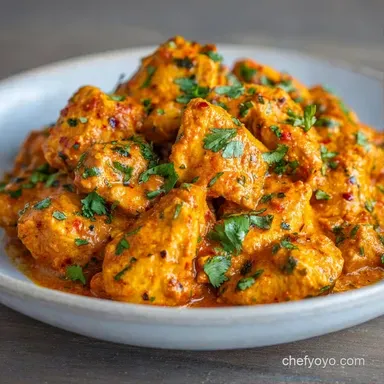 Butter Chicken Thighs for 6 Servings Recipe Card