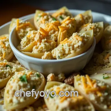 Comforting Creamy Chicken and Stuffing Stuffed Shells: A Family Favorite Recipe Card