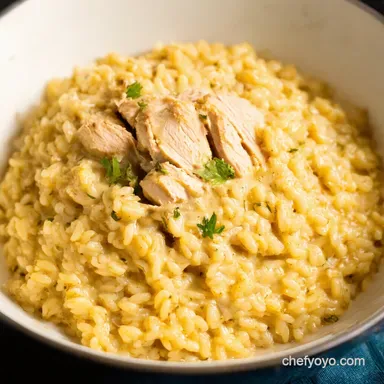 Creamy Chicken Risotto My GoTo Comfort Food Recipe Recipe Card