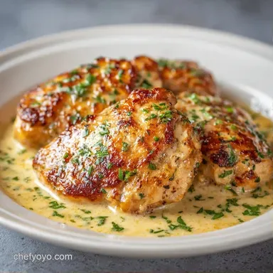 Creamy Chicken Thighs in 30 Minutes Recipe Card