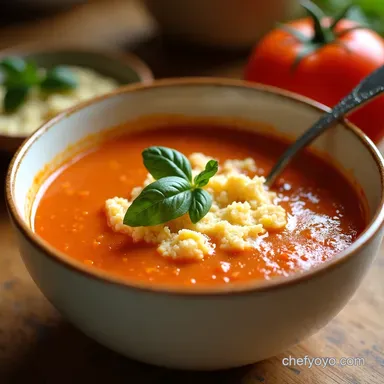 Creamy Cottage Cheese Tomato Soup Quick Comfort Recipe Card