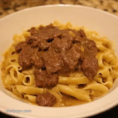 Creamy Homemade Beef Stroganoff A Proper Comfort Food Recipe Card