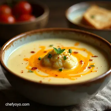 Dreamy Cheesy Cauliflower Soup A Proper Winter Warmer Recipe Card