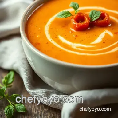 Creamy Tomato Bisque: A Hug in a Bowl Recipe Recipe Card