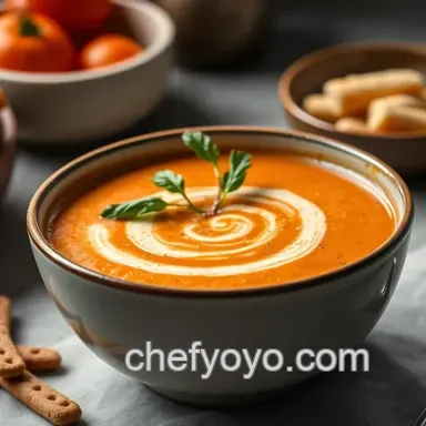 Creamy Tomato Bisque: A Hug in a Bowl Recipe Recipe Card