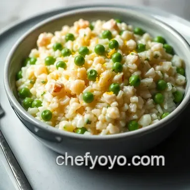 Creamy Fish Stock Risotto with Peas & Lemon Zest: A Family Favorite Recipe Card