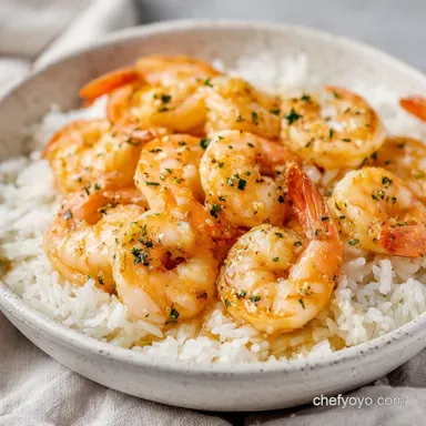 Creamy Garlic Butter Shrimp for 4