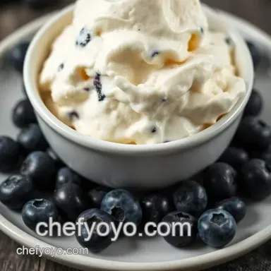 Creamy Homemade Blueberry Ice Cream: Fresh, Fruity Bliss Recipe Card