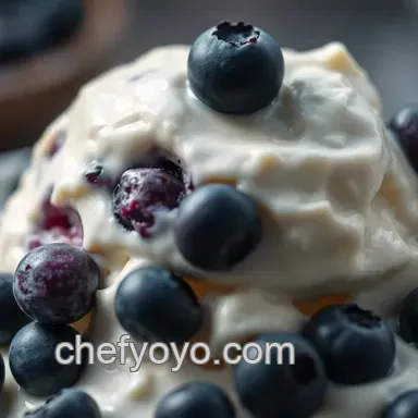 Creamy Homemade Blueberry Ice Cream: Fresh, Fruity Bliss Recipe Card