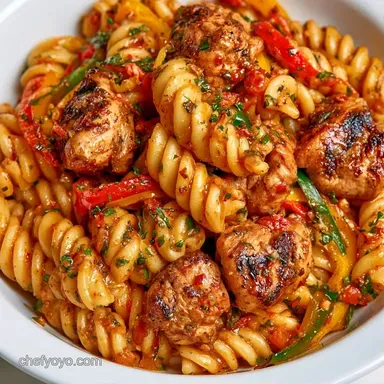Jamaican Rasta Pasta with Coconut Milk Recipe Card