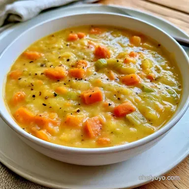 One-Pot Creamy Potato Vegetable Soup Recipe Card