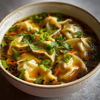 Creamy Potsticker Soup Recipe in 25 Minutes Recipe Card