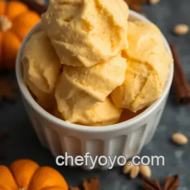 Creamy Pumpkin Spice Ice Cream: A Cozy Autumn Treat Recipe Card