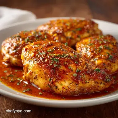 Creamy Red Pepper Chicken in 40 Minutes Recipe Card
