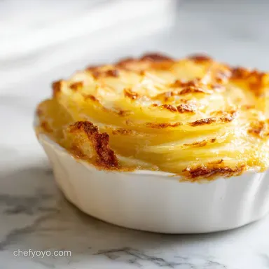 Scalloped Potatoes: Creamy and Golden Recipe Card