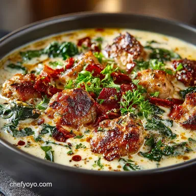 Creamy Keto Soup Tuscan Sausage Delight Low Carb
