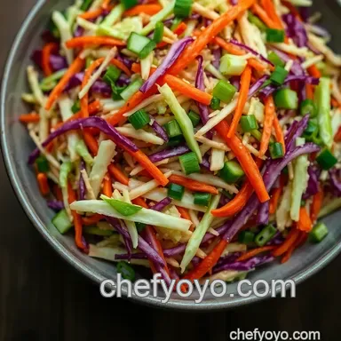 Delicious No-Mayo Coleslaw Recipe: A Fresh Twist for Your Table Recipe Card