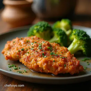 The Best Crispy Air Fryer Chicken and Broccoli Dinner Recipe Card