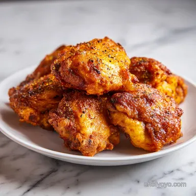 Chicken Thighs Recipe: Crispy and Baked Recipe Card