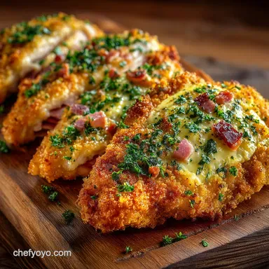 Best Oven Baked Chicken Cordon Bleu Recipe Crispy Panko