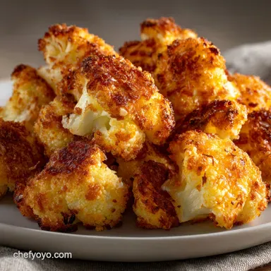 Baked Parmesan Cauliflower Bites: Ultra-Crispy Ready in 50 Minutes Recipe Card