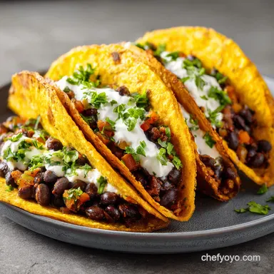Crispy Black Bean Tacos in 30 Minutes