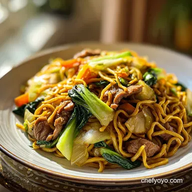 Cantonese Chow Mein Recipe: Crispy Pan-Seared Noodles Recipe Card