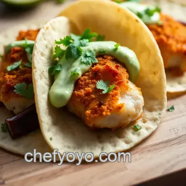Easy Crispy Fish Tacos with Lime-Cilantro Sauce: A Basic Fish Taco Recipe Recipe Card
