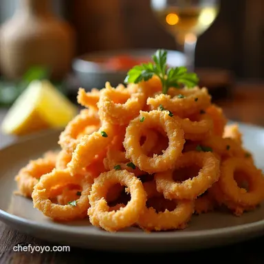 The Ultimate Crispy Fried Calamari Recipe Never Chewy Recipe Card