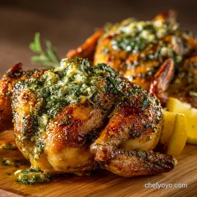 Foolproof Crispy Roasted Cornish Hens with Lemon Herb Butter