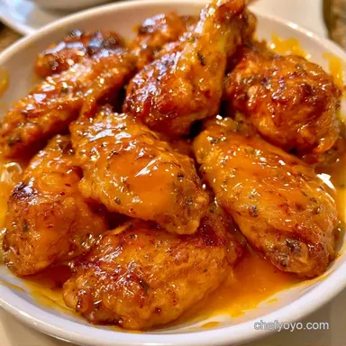 Crispy Mango Habanero Wings Recipe Card