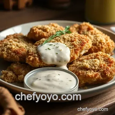 How to Make My Grandmother's Crispy Paneed Chicken with Herbed Sauce Recipe Card
