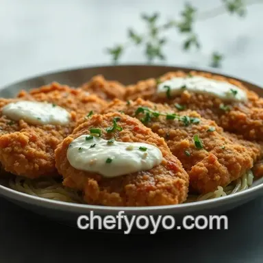 How to Make My Grandmother's Crispy Paneed Chicken with Herbed Sauce