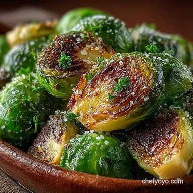 The Best Oven Roasted Brussels Sprouts Recipe Crispy Savoury Recipe Card