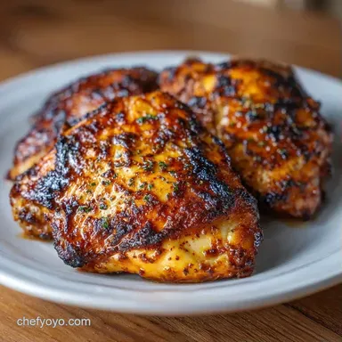 Skillet Chicken Thighs in 30 Minutes Recipe Card