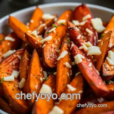 Easy Crispy Sweet Potato Wedges with Garlic Parmesan for Family Dinners Recipe Card